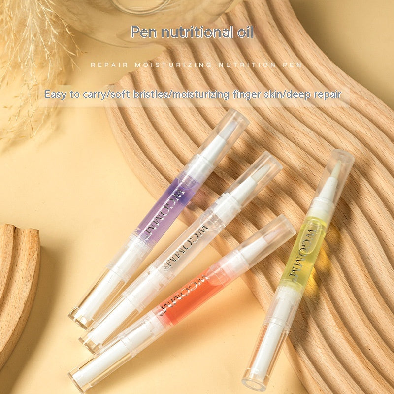 Pluma nutritiva para manicura, esmalte para bordes de uñas, nutre y repara con púas