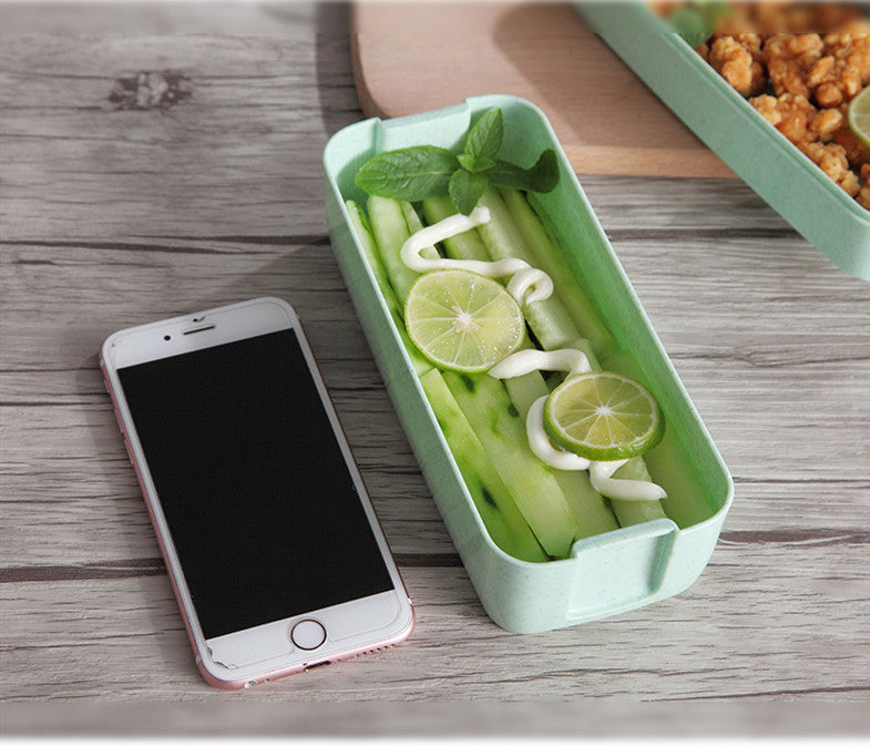 Presentamos nuestra lonchera ligera separada para horno de microondas: ¡su compañera perfecta para comidas saludables mientras viaja! 🍱🌟