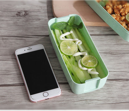 Presentamos nuestra lonchera ligera separada para horno de microondas: ¡su compañera perfecta para comidas saludables mientras viaja! 🍱🌟