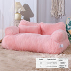 Sofá cama de lujo para gatos, nido de Gato cálido para invierno, cama para mascotas para perros pequeños y medianos, cama cómoda de felpa para cachorros, suministros para mascotas
