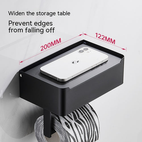 Box Toilet Paper Holder Punch-free Mobile Phone Roll Stand 🧻📱