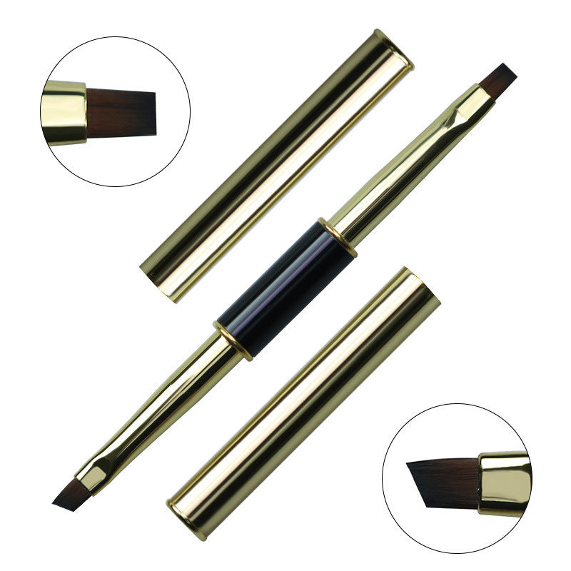 Pincel DIY para delineador de líneas de rayas para decoración de uñas de doble punta
