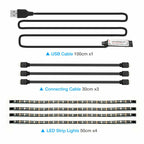 Transform Your Space with Vibrant Ambiance! 🌈📺 Elevate Your TV and Computer Experience with our 4x50CM USB 5V RGB LED Strip Background Light Remote Kit. 🎉