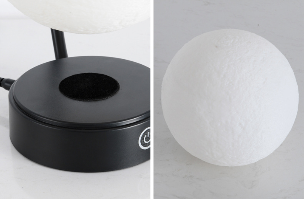 3D LED Moon Night Light Wireless Magnetic Levitating Rotating Floating Ball Lamp For School Office Bookshop Home Decoration