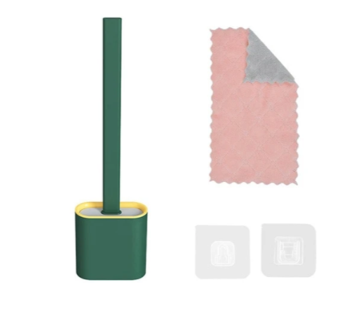 ¡Dile adiós a las manchas difíciles con nuestro cepillo de baño suave! 🚽✨