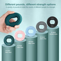 Fortalecedor de agarre manual, entrenador de fuerza de agarre y ejercitador de dedos, agarre manual ajustable de silicona, anillo de agarre de 20-80 lb, entrenador de antebrazo de dedo, expansor carpiano, ejercicio de entrenamiento muscular