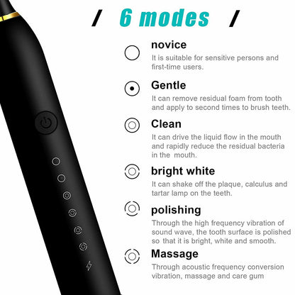Upgrade Your Dental Care with Our Rechargeable Sonic Electric Toothbrush! 🦷💫