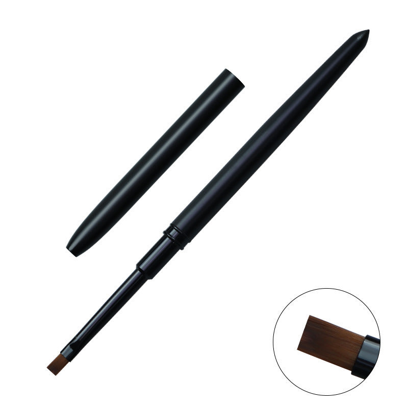 Pincel DIY para delineador de líneas de rayas para decoración de uñas de doble punta
