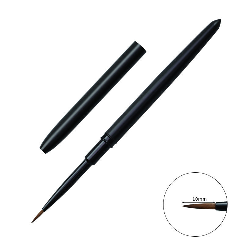 Pincel DIY para delineador de líneas de rayas para decoración de uñas de doble punta
