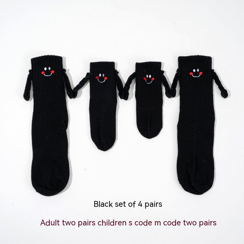 Calcetines magnéticos para sujetar las manos para niños y niñas Calcetines de tubo