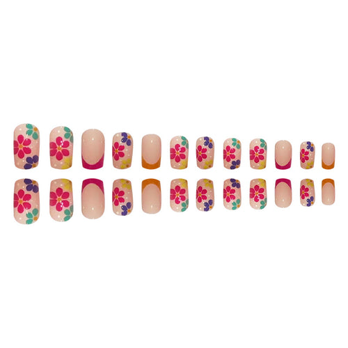 Caja transparente para parches de uñas de 24 piezas