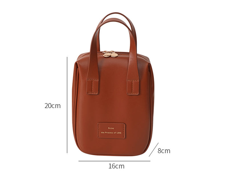 Handle-top Cosmetic Bag