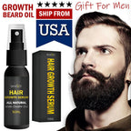 Suero de aceite para el crecimiento de la barba para hombres, tratamiento para el vello Facial del bigote de rápido crecimiento