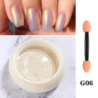 Nuevo traje de polvo Aurora de estado sólido para belleza de uñas