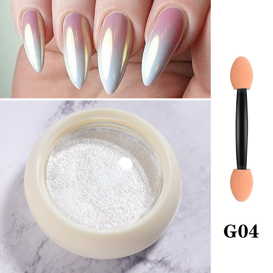 Nuevo traje de polvo Aurora de estado sólido para belleza de uñas