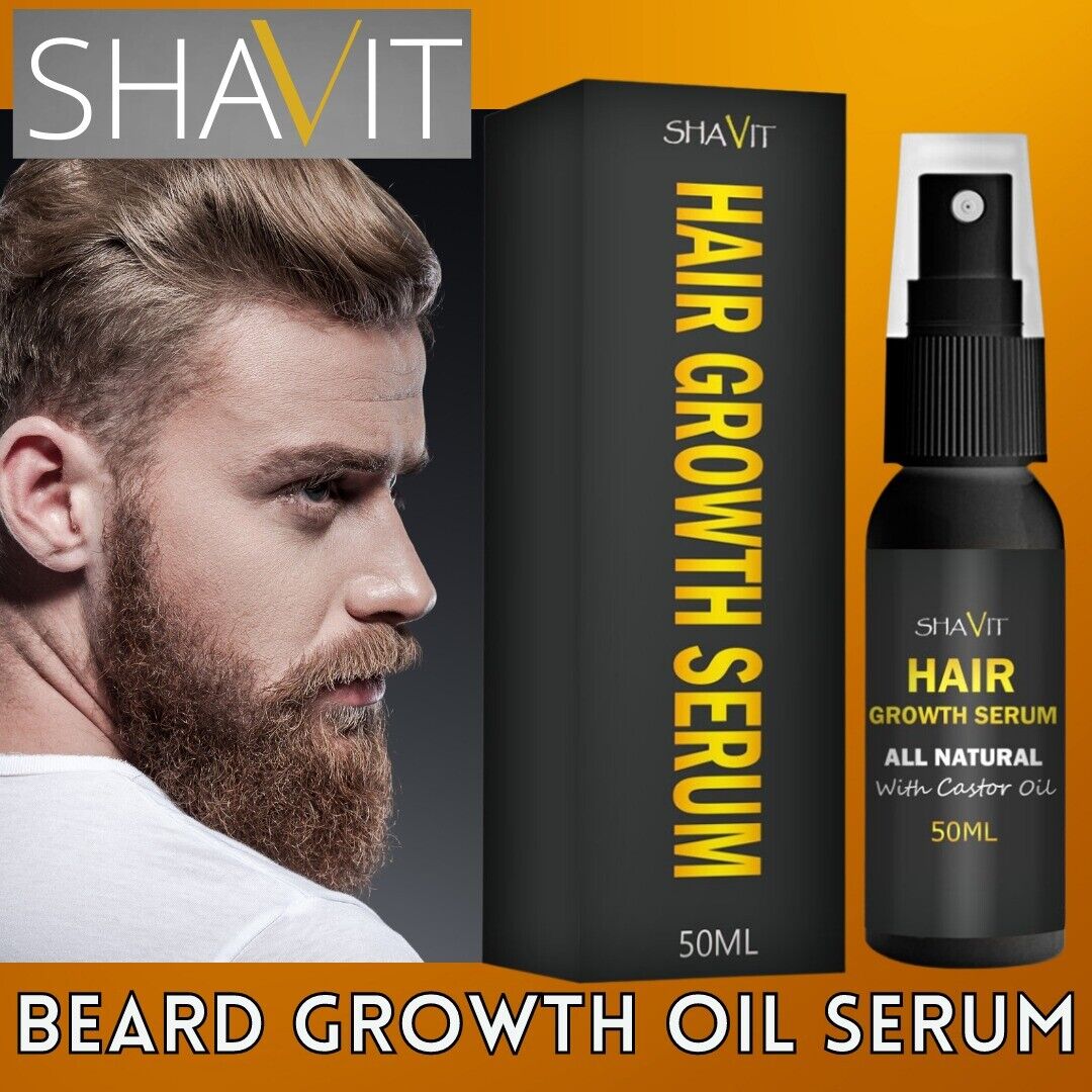 Suero de aceite para el crecimiento de la barba para hombres, tratamiento para el vello Facial del bigote de rápido crecimiento