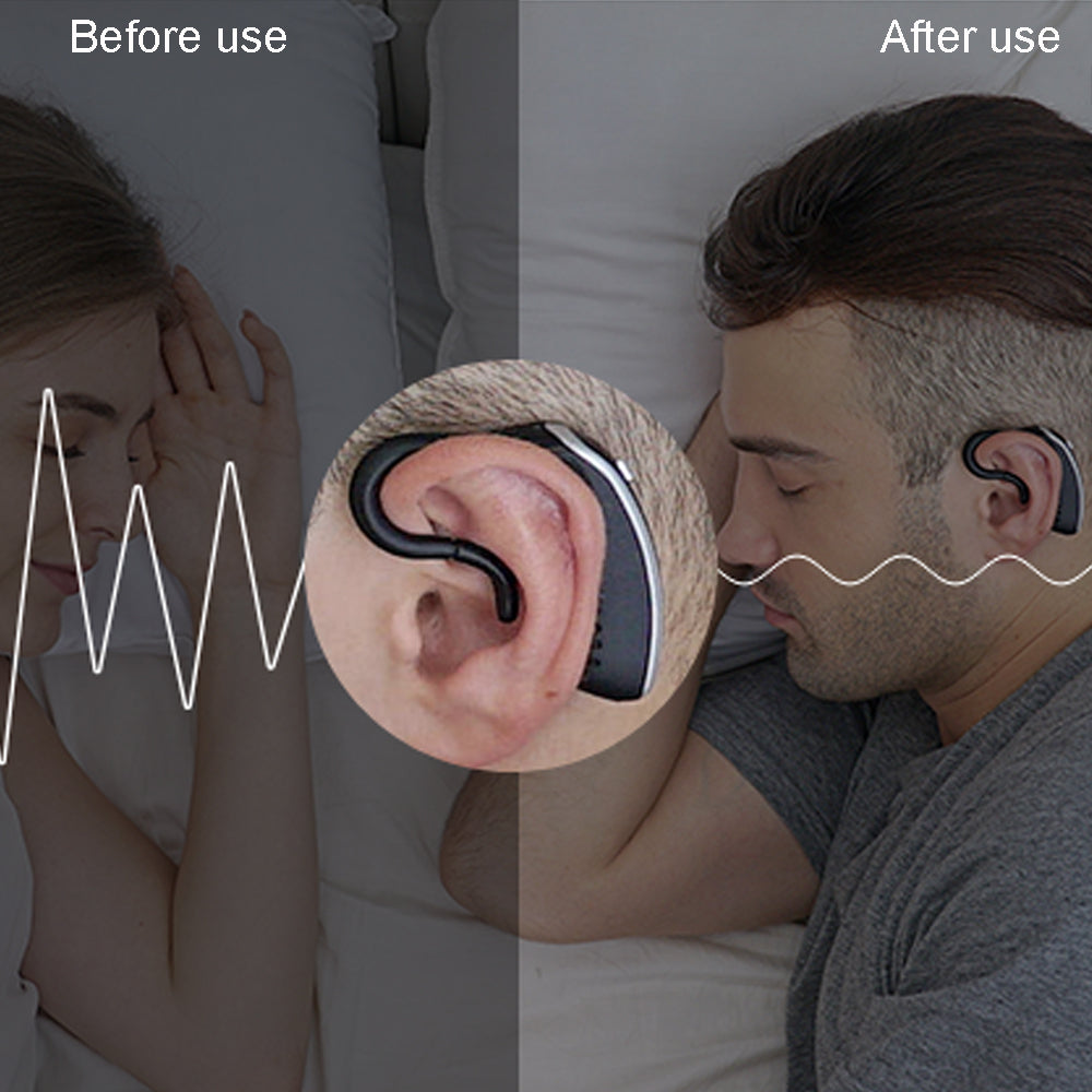 Dispositivo antironquidos con Bluetooth, dispositivo antironquidos con carga de 24 horas, tapón para ronquidos, ayuda para dormir, análisis de ronquidos, datos de sueño, buen sueño