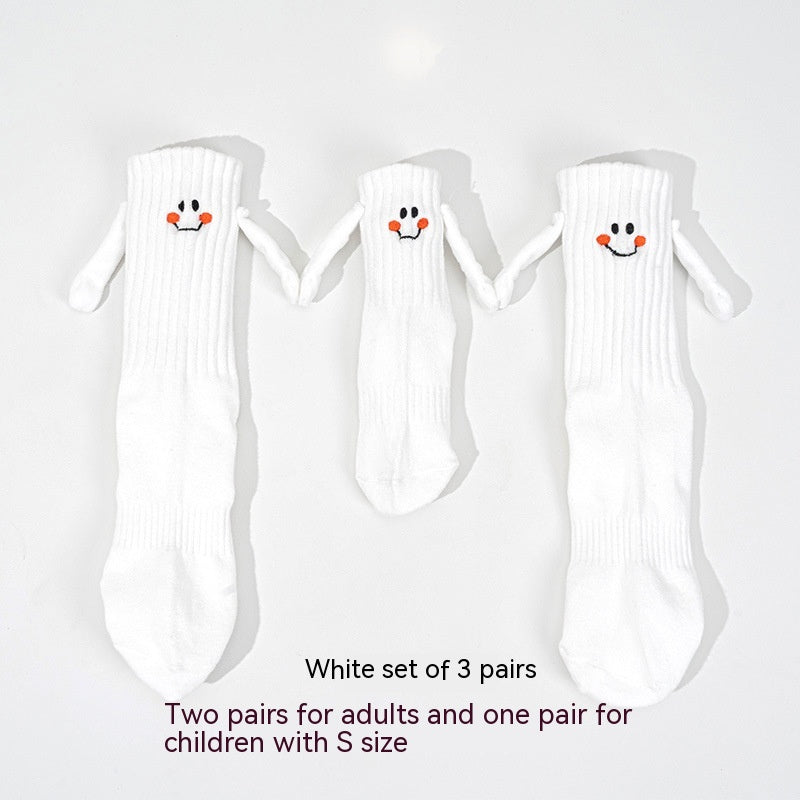Calcetines magnéticos para sujetar las manos para niños y niñas Calcetines de tubo