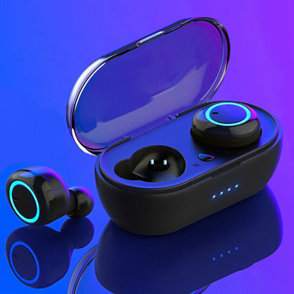 Experimente la máxima libertad de audio inalámbrica con nuestros auriculares inalámbricos Bluetooth 5.0 resistentes al agua: ¡su compañero de música perfecto! 🎶🎧