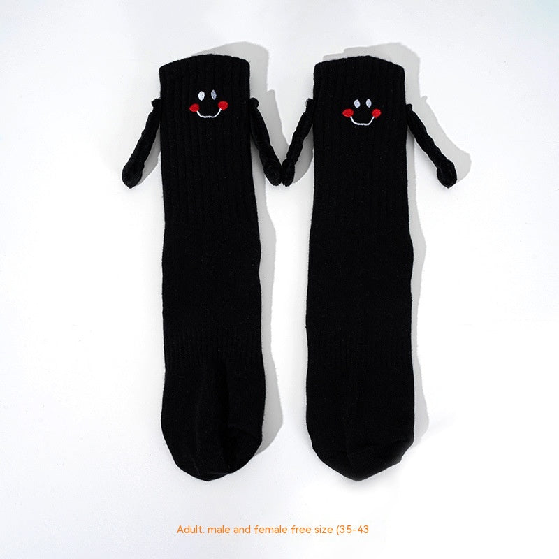 Calcetines magnéticos para sujetar las manos para niños y niñas Calcetines de tubo