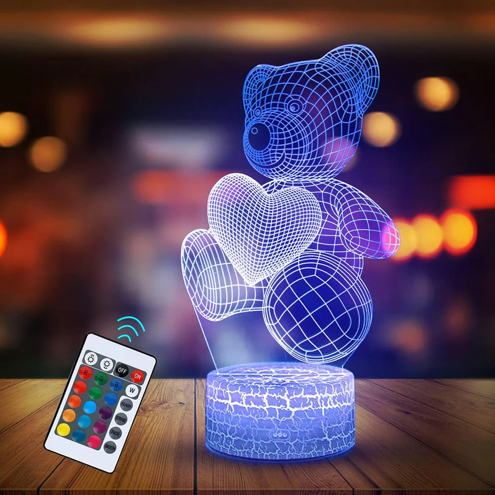 3D Lamp Acrylic, Valentines Day Gifts