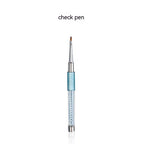 Juego de bolígrafo UV con pincel para uñas de 16 piezas