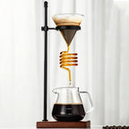 Spiral Cooling Pour-Over Coffee Filter Holder, Ins-Style Americano Dripper Stand with Spiral Chilling Design