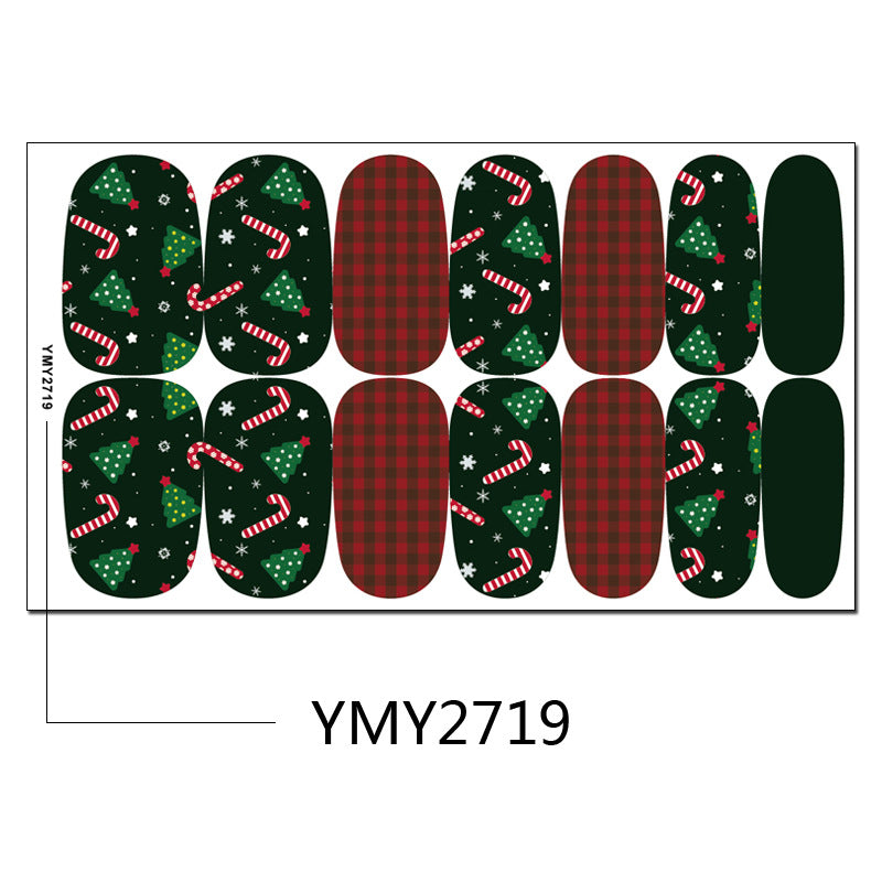 Christmas Nail Sticker Snowflake Snowman Elk