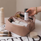 ¡Experimenta comodidad y elegancia con nuestra bolsa de cosméticos de viaje multifunción de gran capacidad! ✨👜