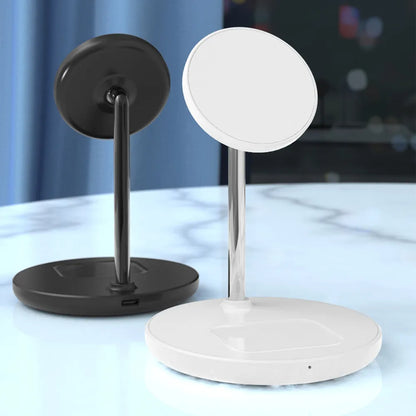 Soporte de cargador inalámbrico magnético 2 en 1 para iPhone 13, 12 Pro Max, Mini Airpods, estación de carga rápida, cargadores de teléfono móvil