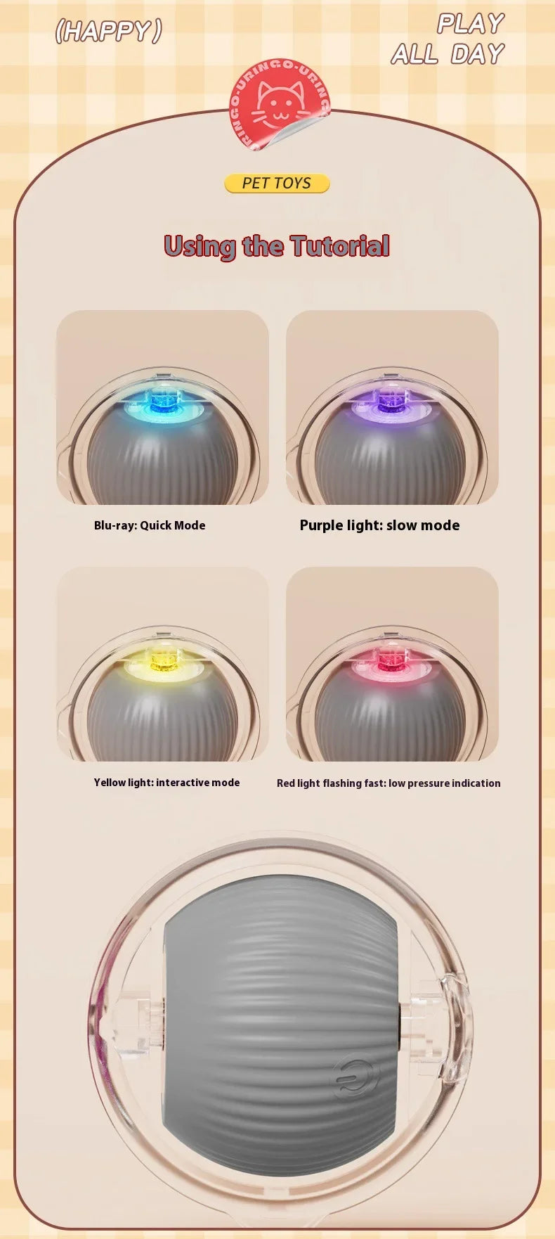 Cat Interactive Ball 😺✨