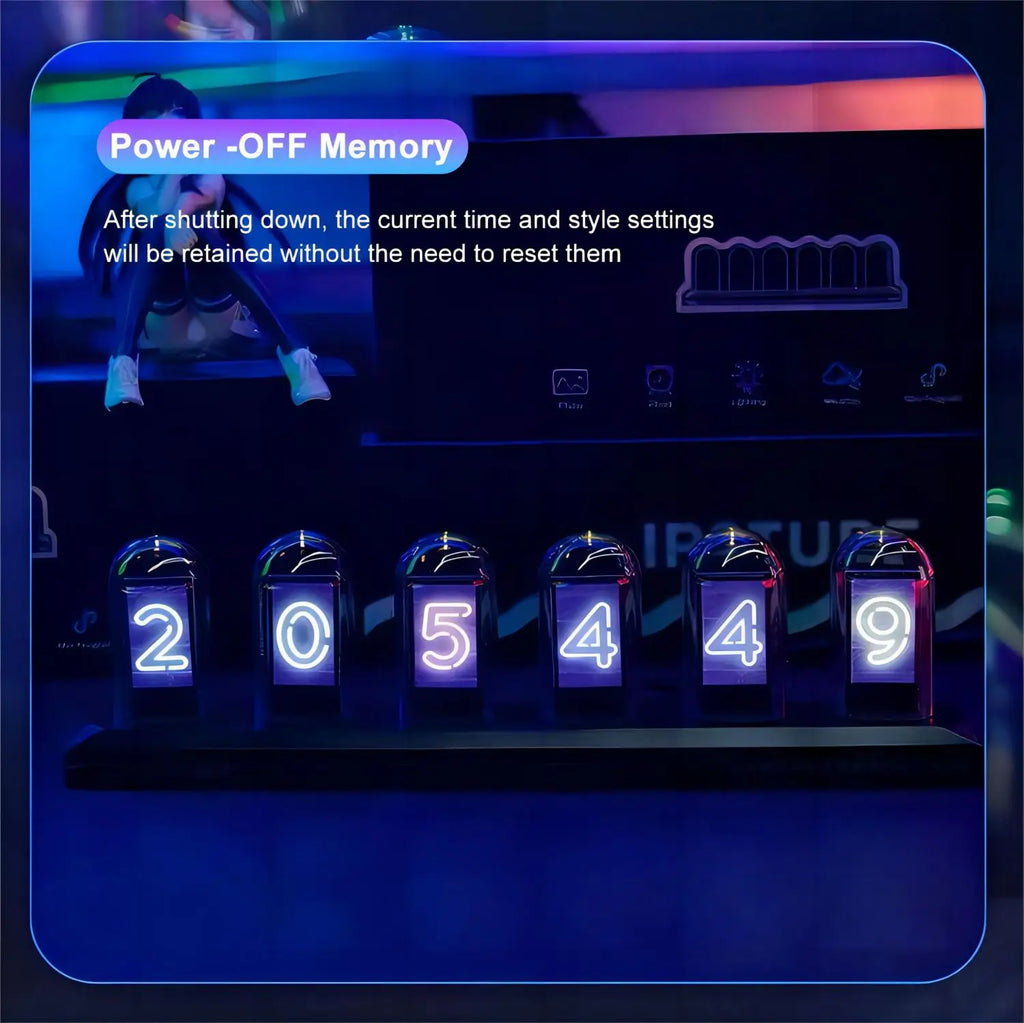 Minimalist Digital Glow Clock ⏰ 🌈