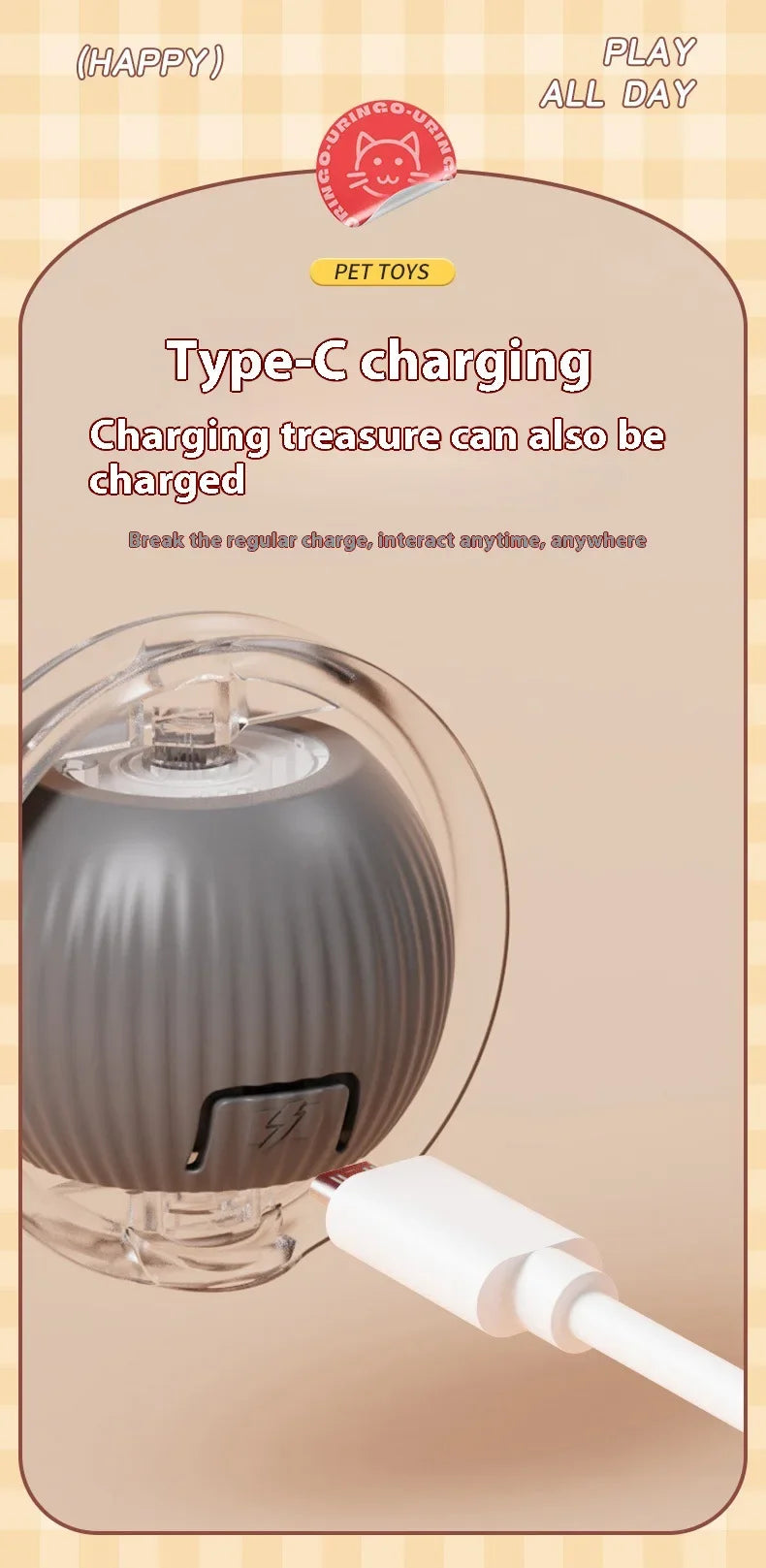 Cat Interactive Ball 😺✨