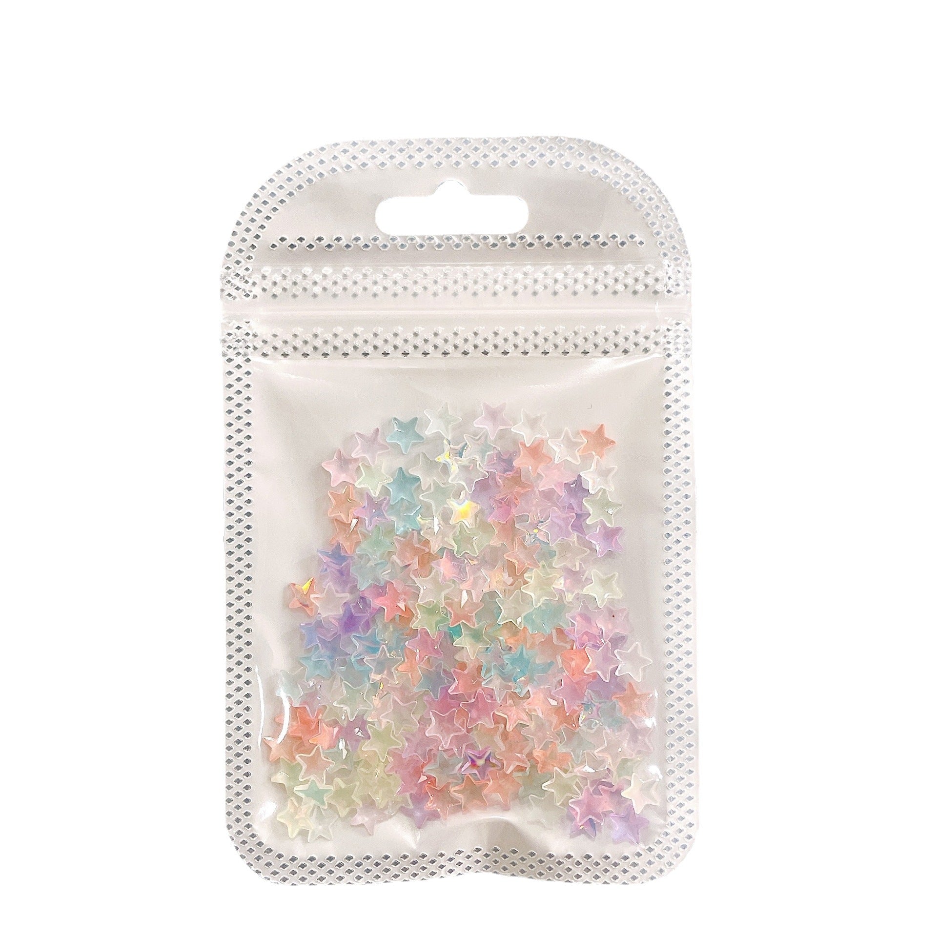 Nuevo en línea hielo rojo transparente colorido estrella de cinco puntas adorno de uñas colorido y fresco XINGX accesorios de uñas de resina Diy