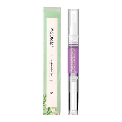 Pluma nutritiva para manicura, esmalte para bordes de uñas, nutre y repara con púas