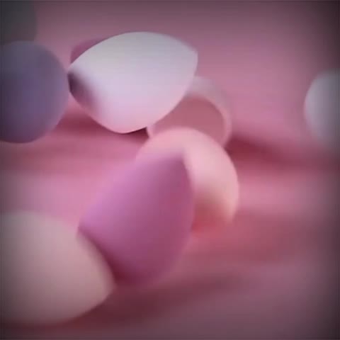 Juego de 4 esponjas de maquillaje profesionales - Licuadora para base, retoques y maquillaje - Sin látex - Uso seco y húmedo - Caja de regalo incluida - Accesorio cosmético perfecto