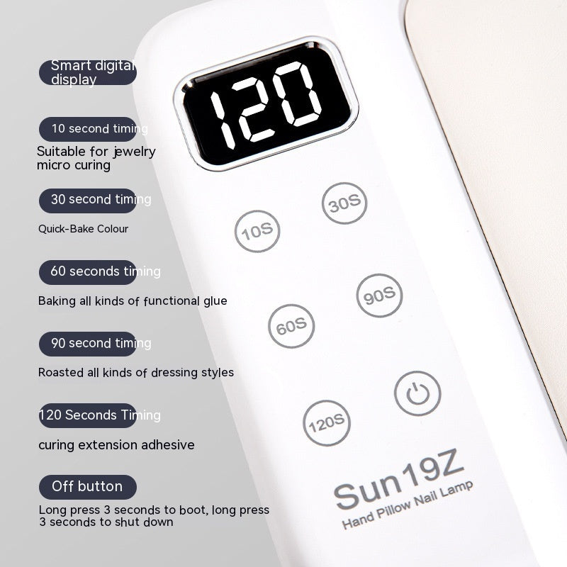 Use Armor Hand Pillow Máquina de manicura Lámpara UV