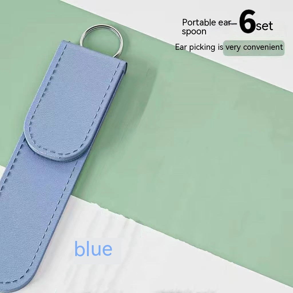 Juego de seis piezas de orejeras de acero inoxidable