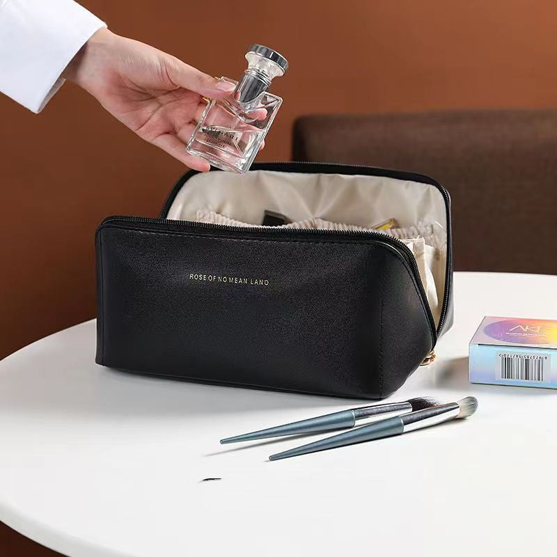 ¡Experimenta comodidad y elegancia con nuestra bolsa de cosméticos de viaje multifunción de gran capacidad! ✨👜