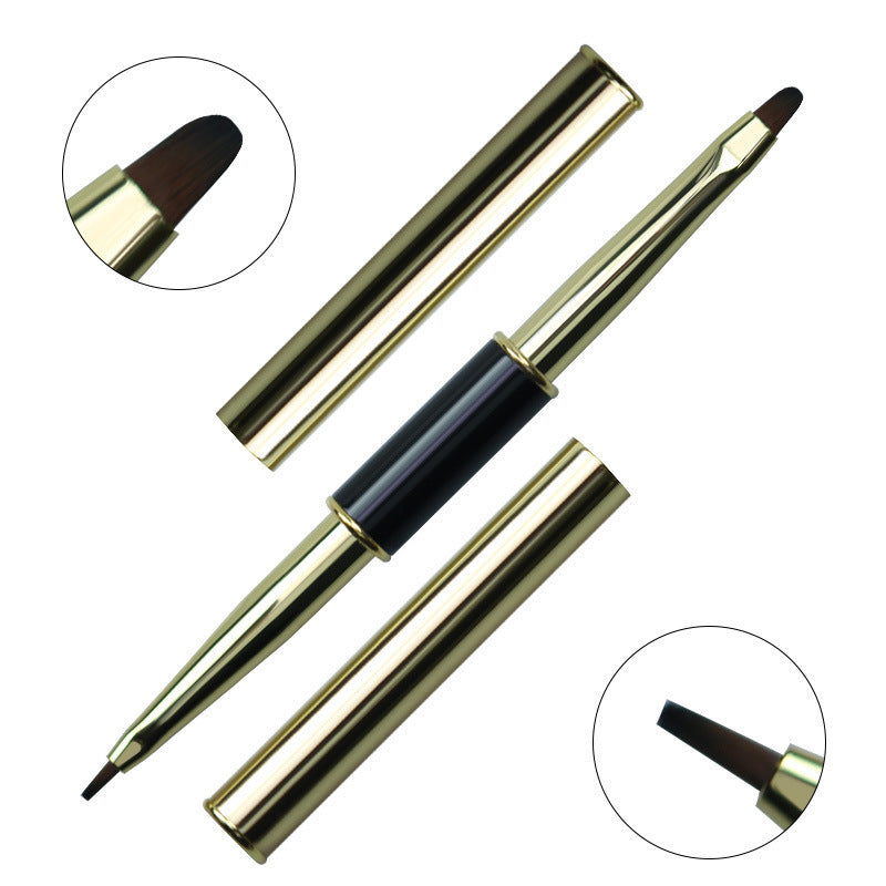 Pincel DIY para delineador de líneas de rayas para decoración de uñas de doble punta
