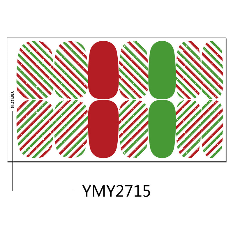 Christmas Nail Sticker Snowflake Snowman Elk