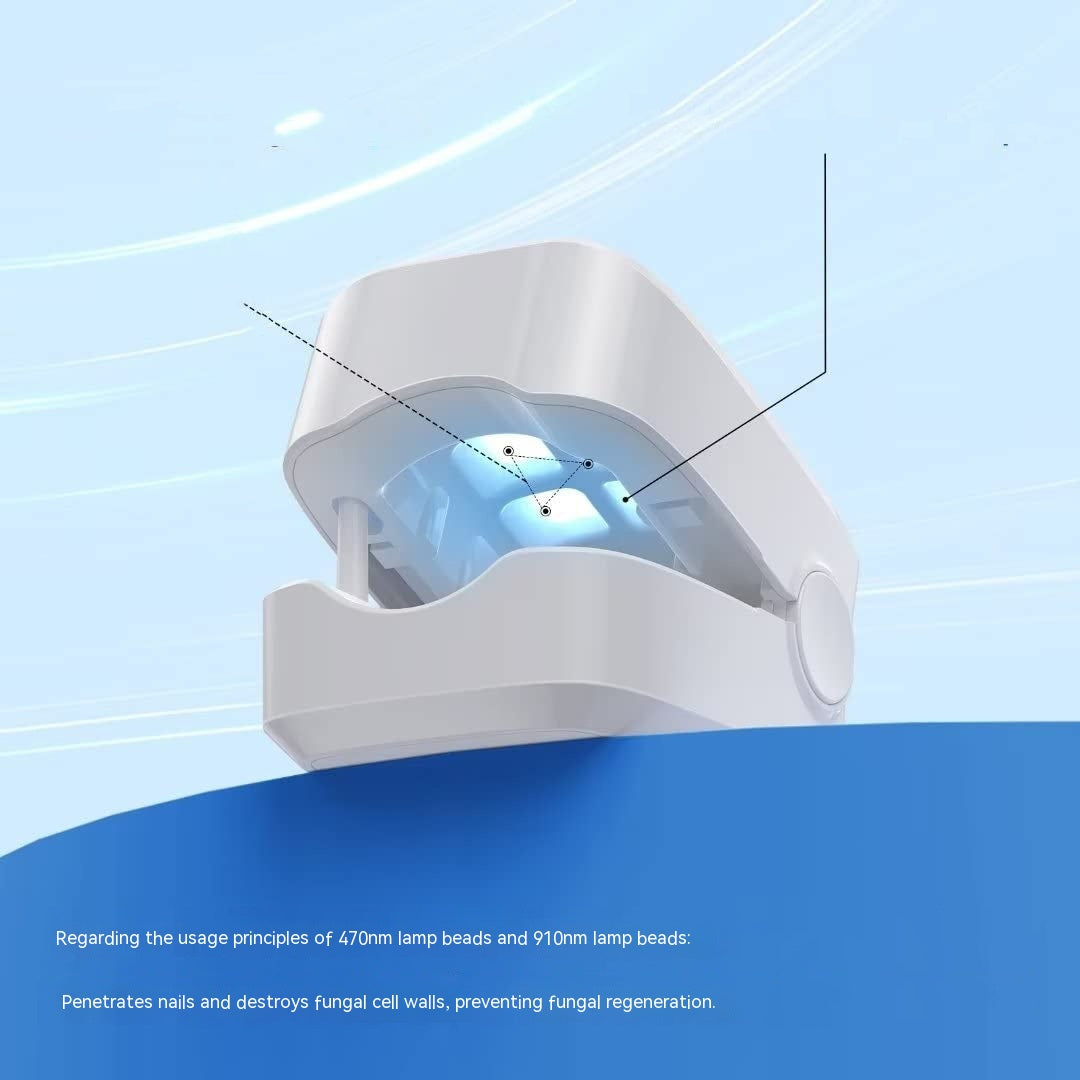 Bolsa portátil con luz láser que cambia de color de uñas