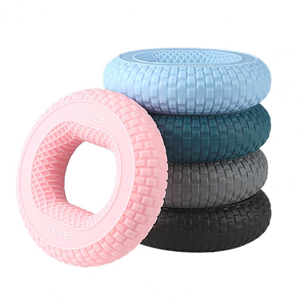 Fortalecedor de agarre manual, entrenador de fuerza de agarre y ejercitador de dedos, agarre manual ajustable de silicona, anillo de agarre de 20-80 lb, entrenador de antebrazo de dedo, expansor carpiano, ejercicio de entrenamiento muscular