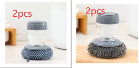 Upgrade Your Kitchen Cleaning with Our Kitchen Soap Dispensing Palm Brush Cleaner! 🧼🍽️