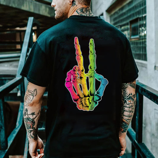 Camiseta estampada de hip-hop callejero