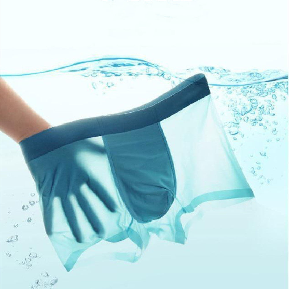 Men's Four-pack Underwear Ice Silk Thin Seamless