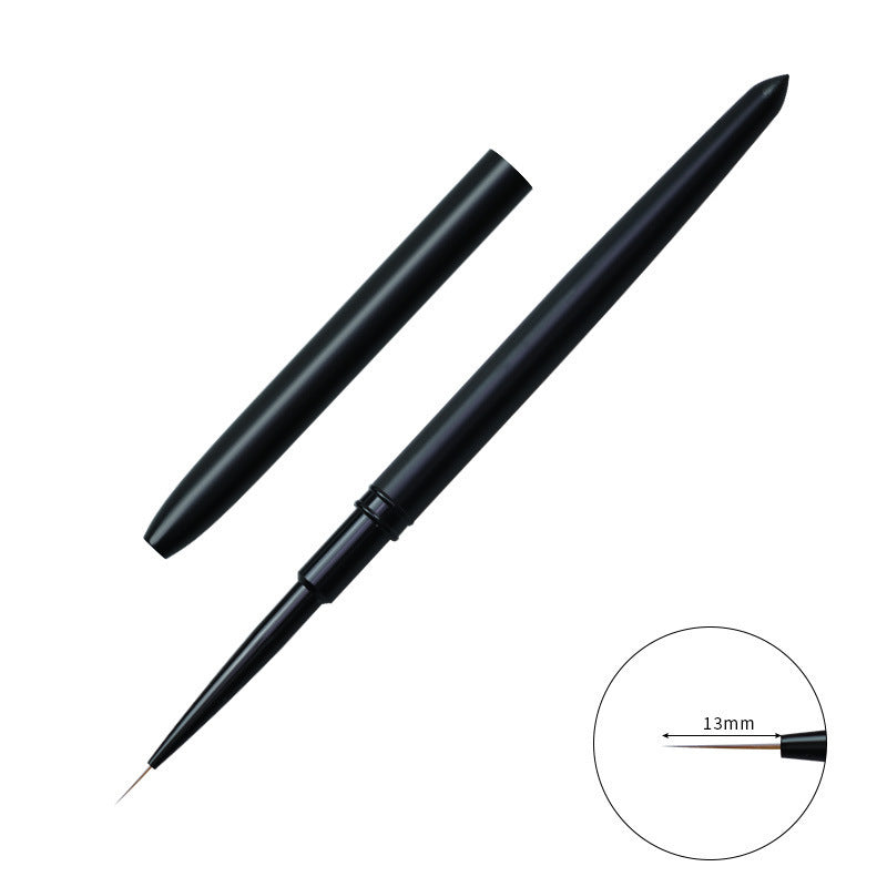 Pincel DIY para delineador de líneas de rayas para decoración de uñas de doble punta