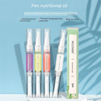 Pluma nutritiva para manicura, esmalte para bordes de uñas, nutre y repara con púas