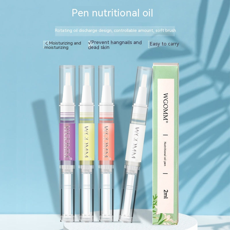 Pluma nutritiva para manicura, esmalte para bordes de uñas, nutre y repara con púas