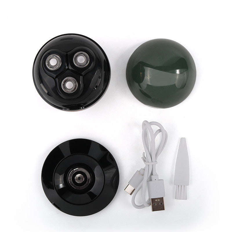 Mini afeitadora eléctrica inalámbrica para hombre, maquinilla de afeitar, lavado corporal completo, bola, cuchillo para barba